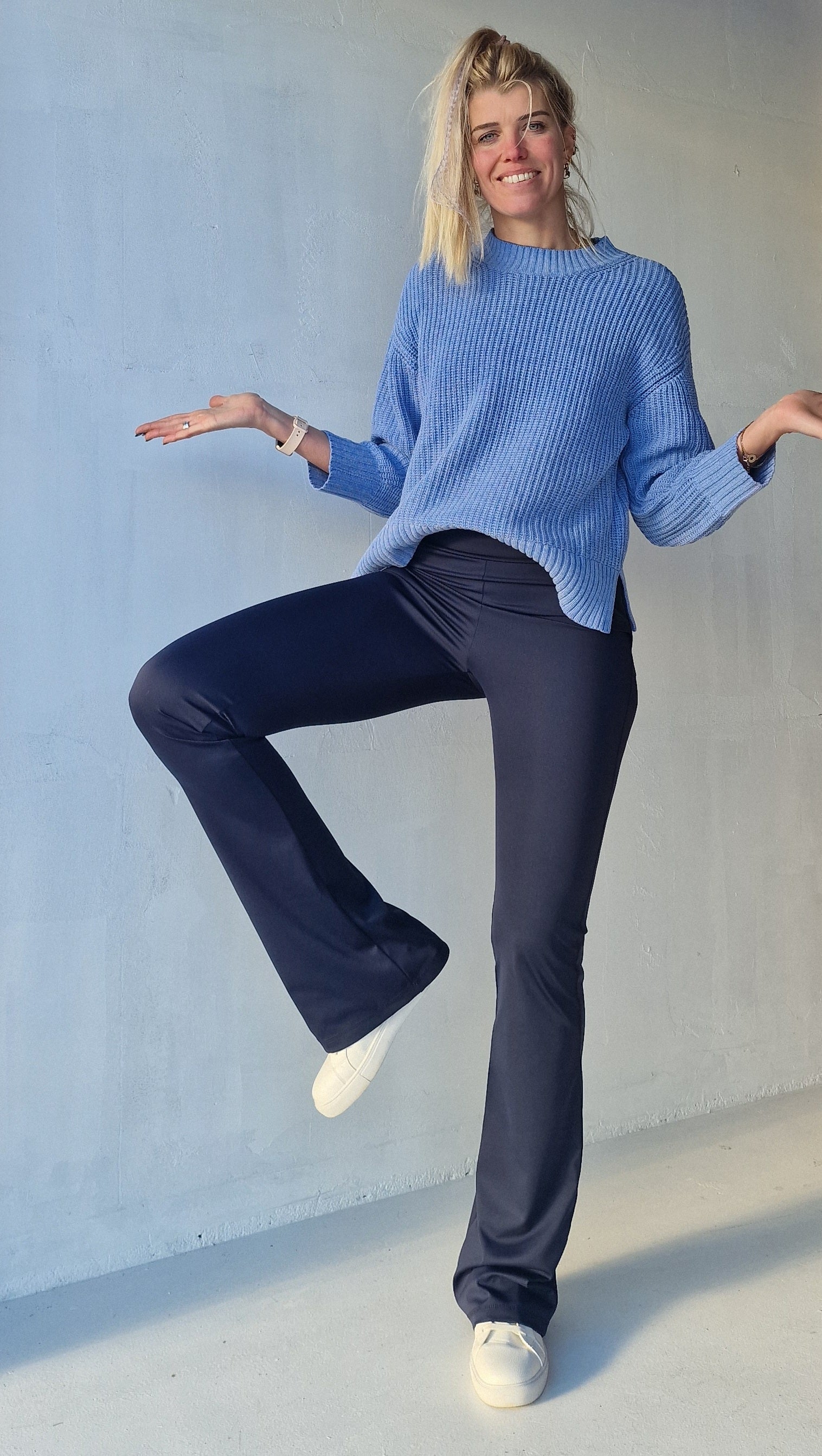 Flared | sportstof | navy | tall