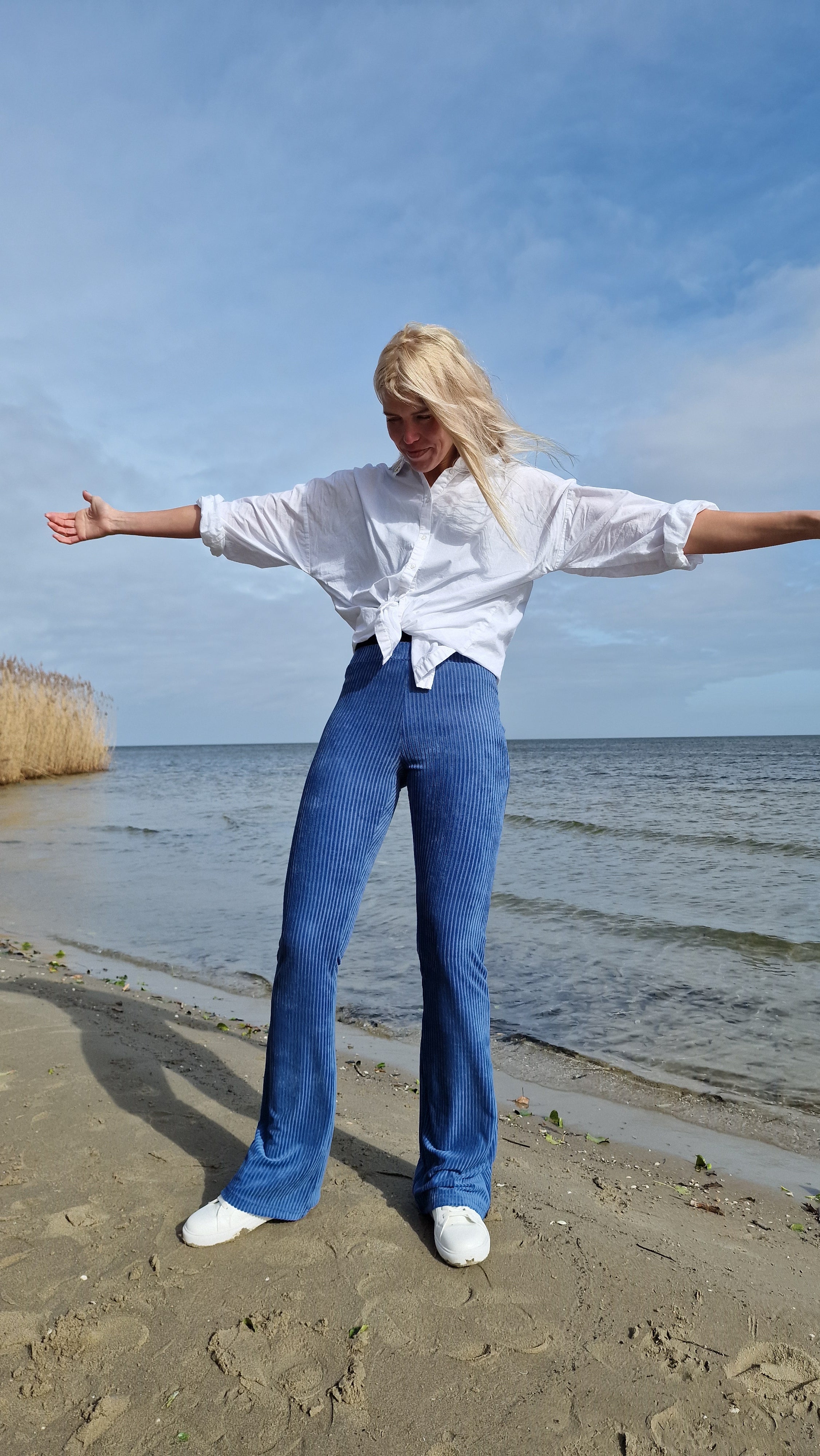 Flared | rib violet | TALL