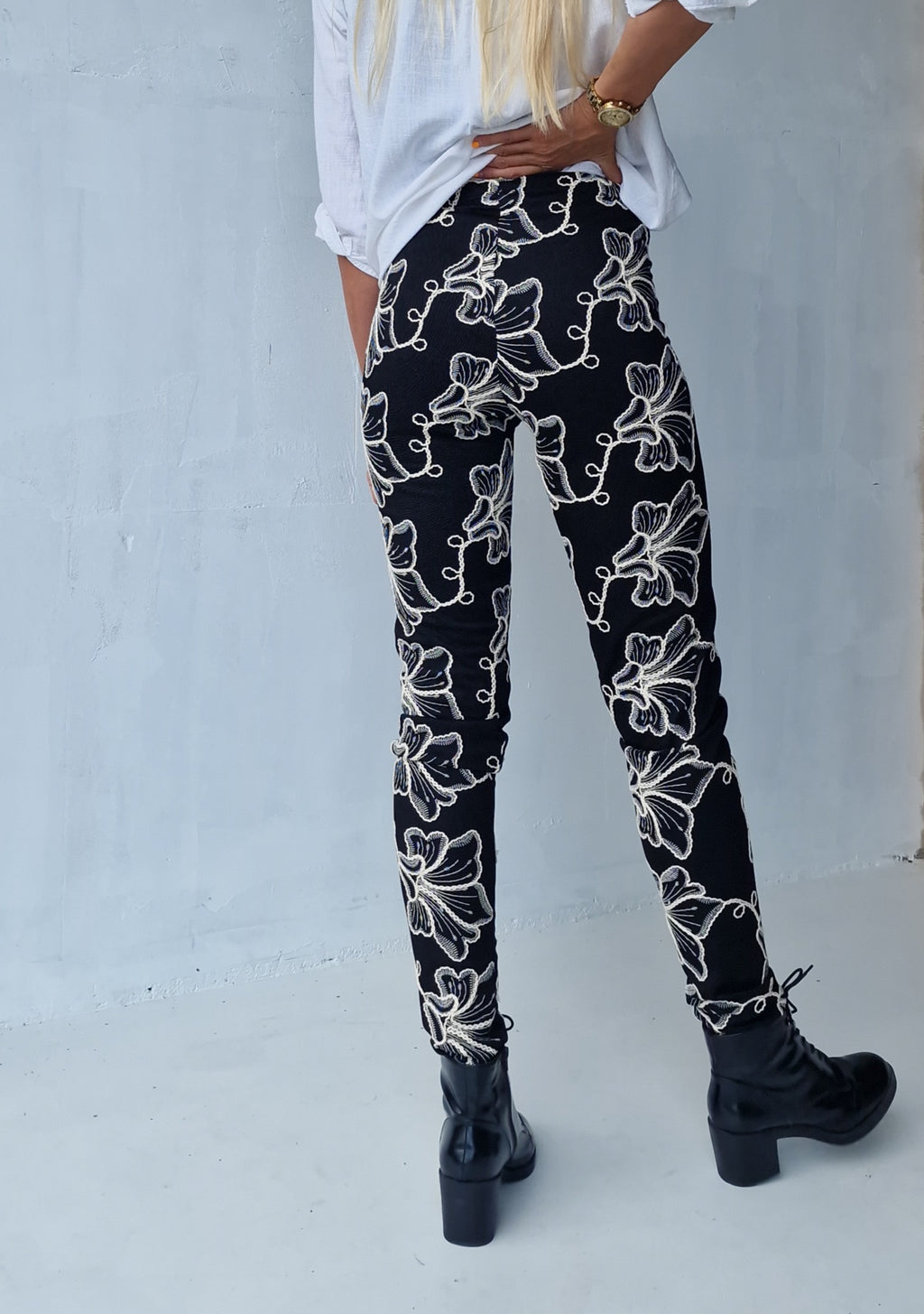 Extra long treggings | heavy chic black | tall | length 36