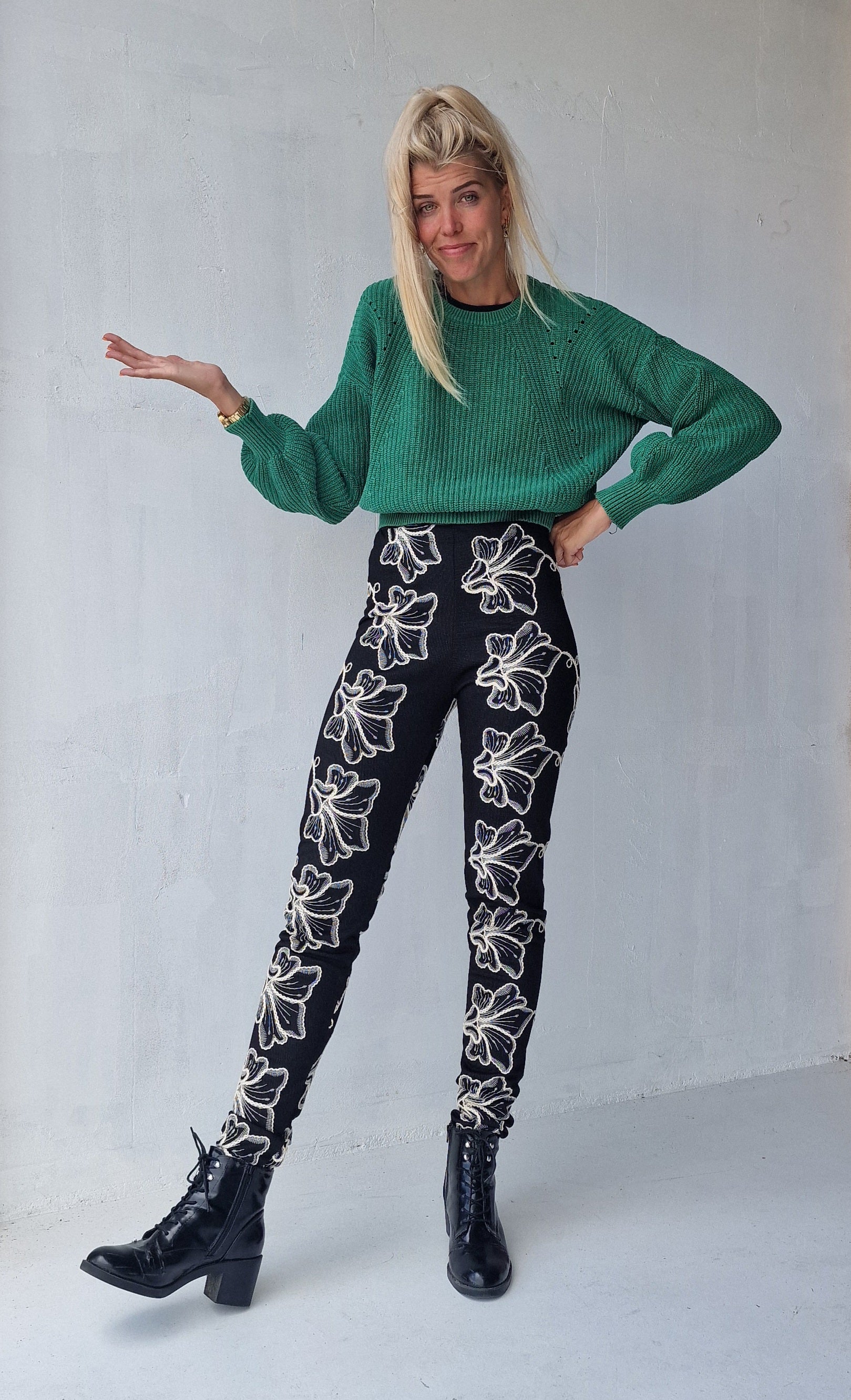Extra long treggings | heavy chic black | tall | length 36