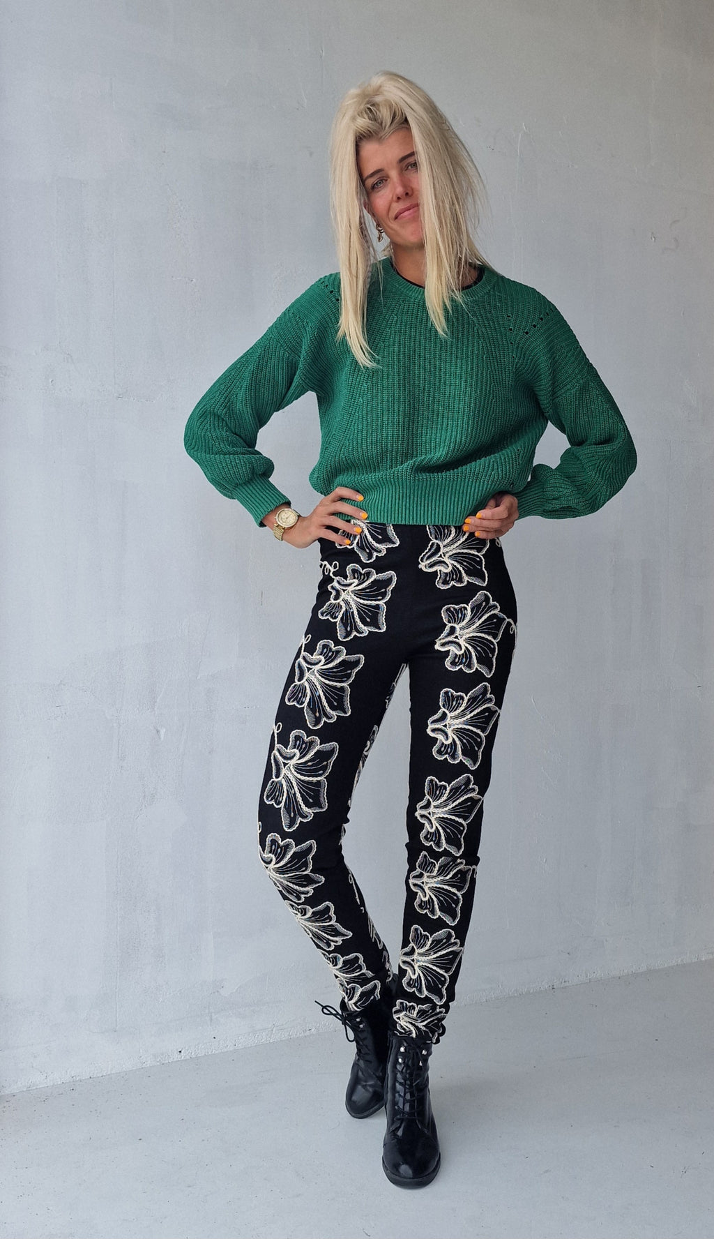 Extra long treggings | heavy chic black | tall | length 36