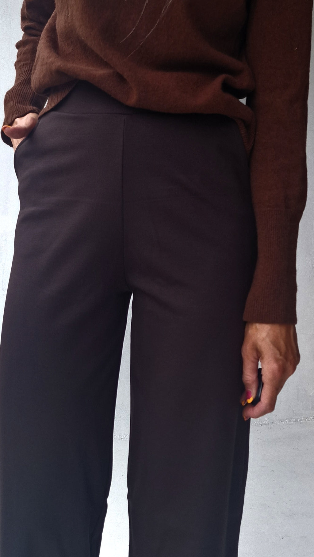 Extra lange wide leg | Chocolate brown | tall | MadameLiz
