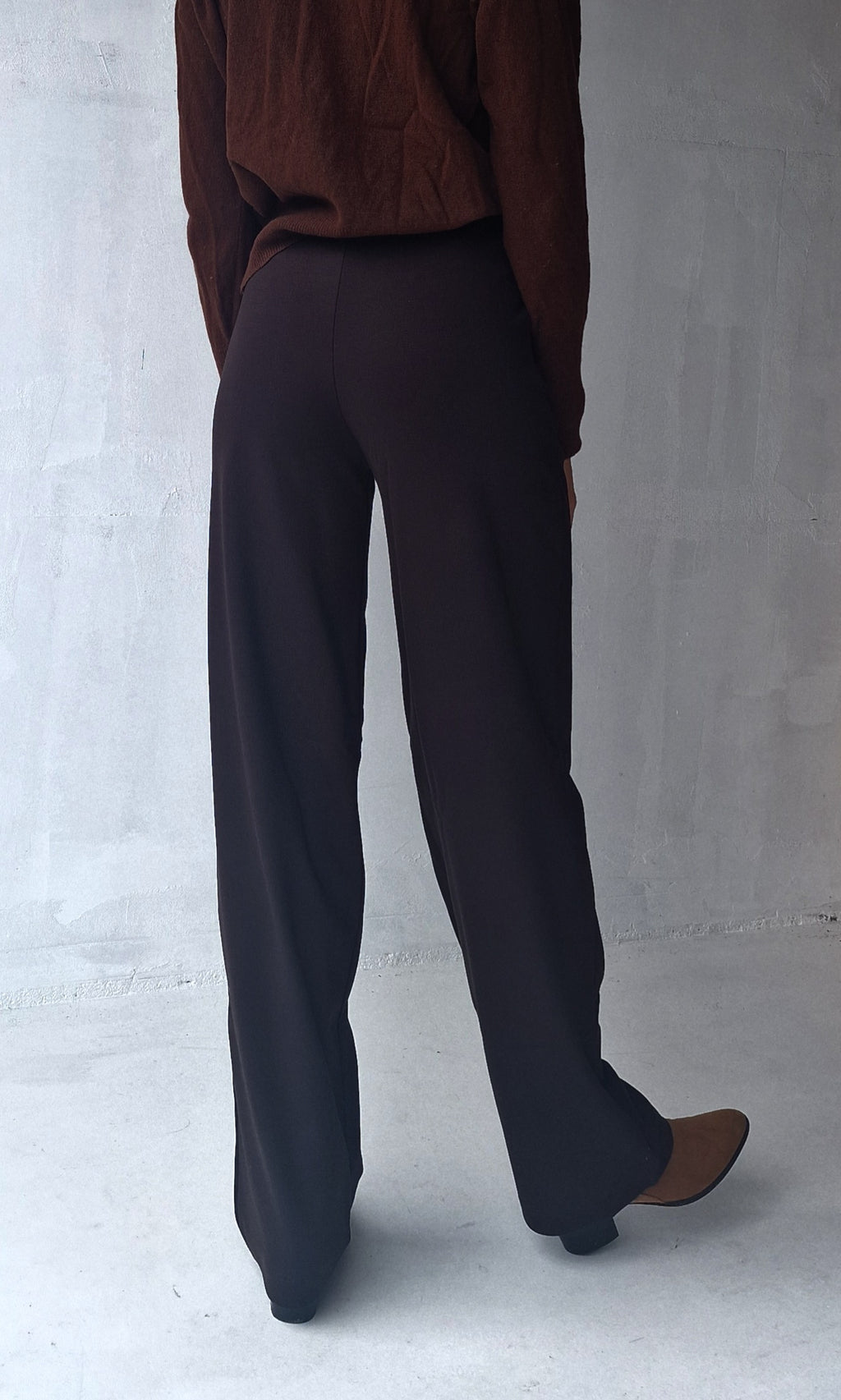 Extra lange wide leg | Chocolate brown | tall | MadameLiz