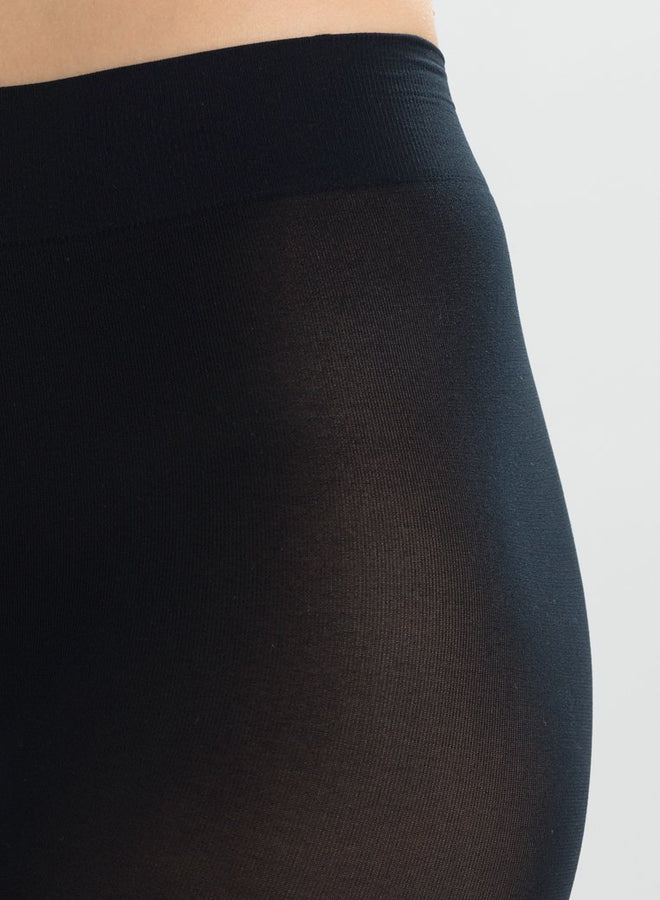 Extra lange panty 80 denier zwart