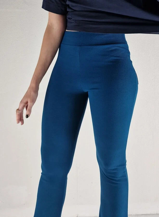 Extra lange flared pants | petrol | TALL | Lengtemaat 32, 34 en 36