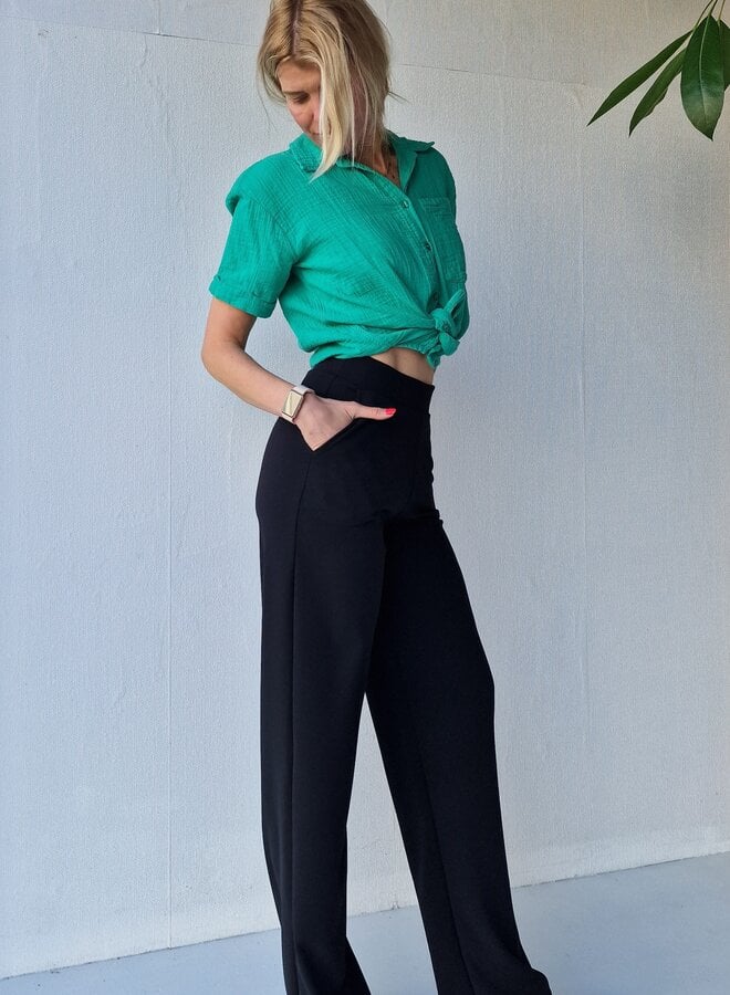 Extra lange wide leg | black | tall | lengtemaat 32, 34 en 36