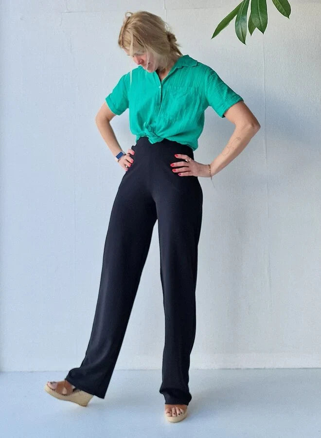 Extra lange wide leg | black | tall | lengtemaat 32, 34 en 36