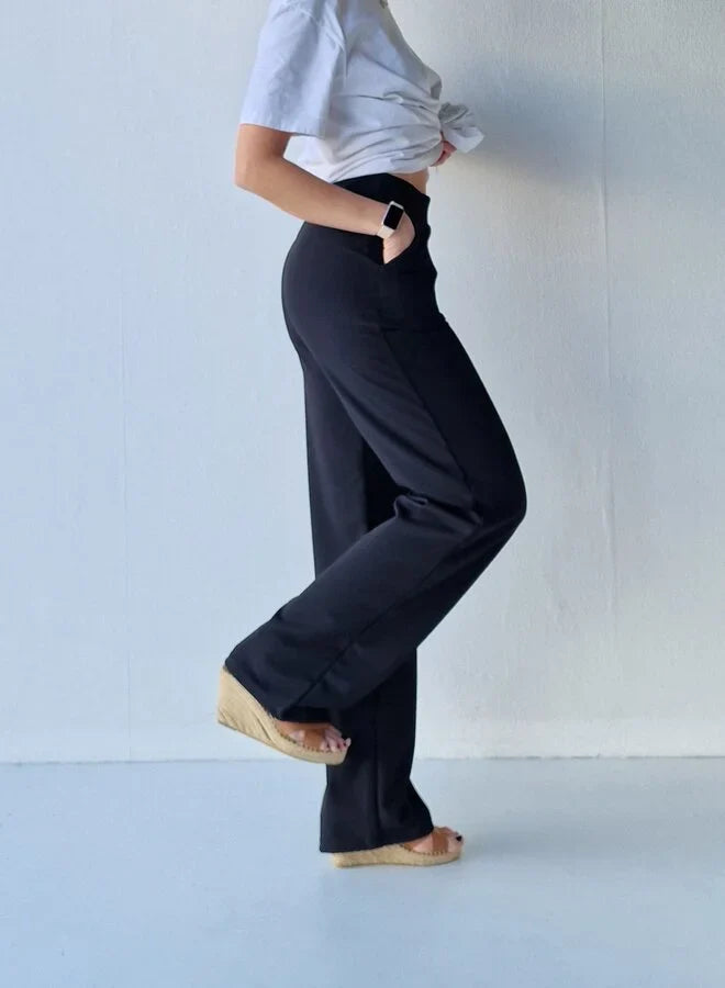 Extra lange wide leg | black | tall | lengtemaat 32, 34 en 36