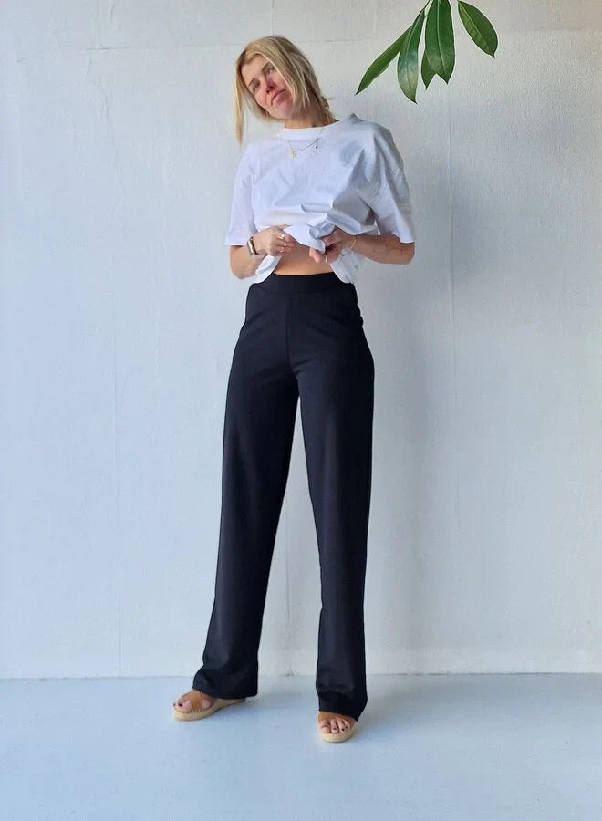 Extra lange wide leg | black | tall | lengtemaat 32, 34 en 36