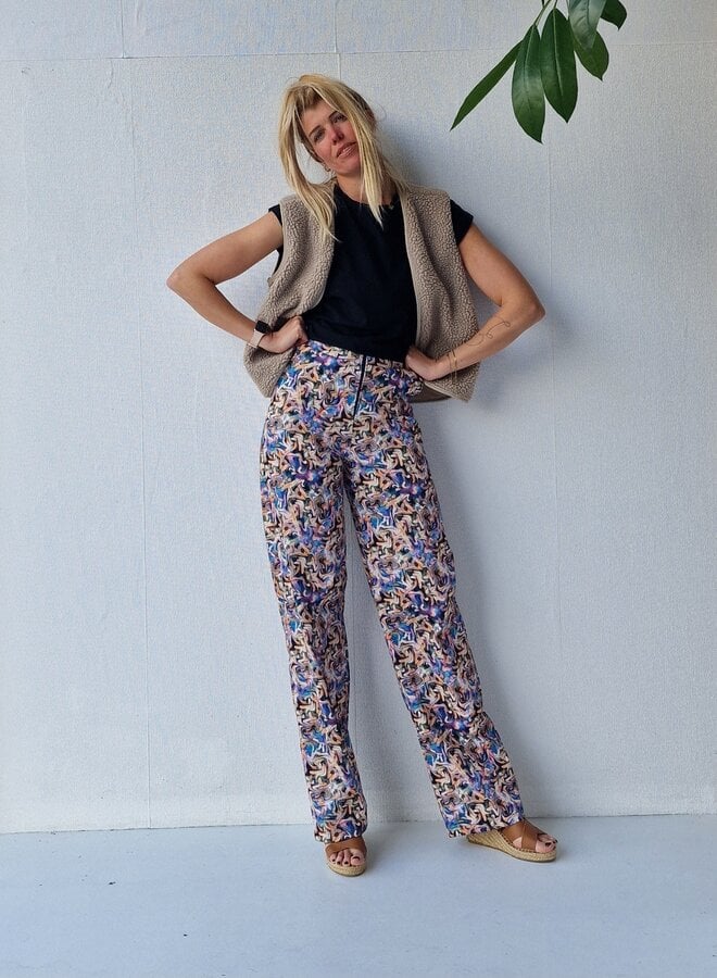 Extra lange wide leg | multicolour | tall | lengtemaat 36