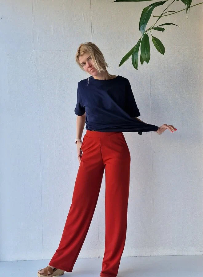 Extra lange wide leg | roest | tall | lengtemaat 36