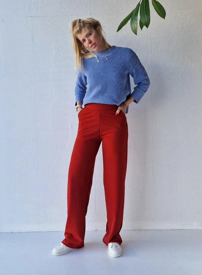 Extra lange wide leg | roest | tall | lengtemaat 36