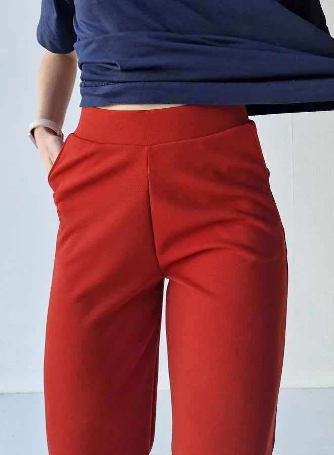 Extra lange wide leg | roest | tall | lengtemaat 36