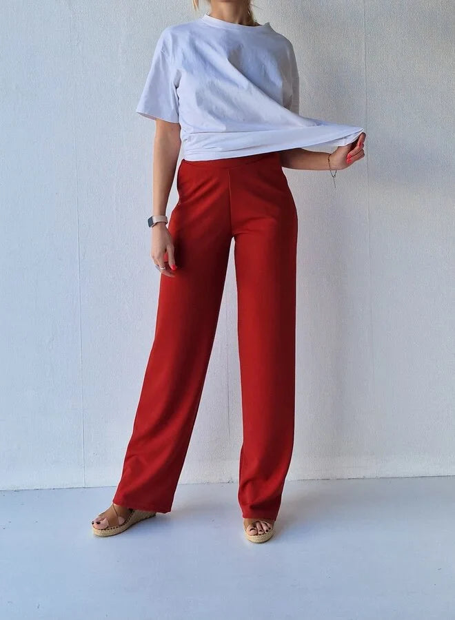 Extra lange wide leg | roest | tall | lengtemaat 36