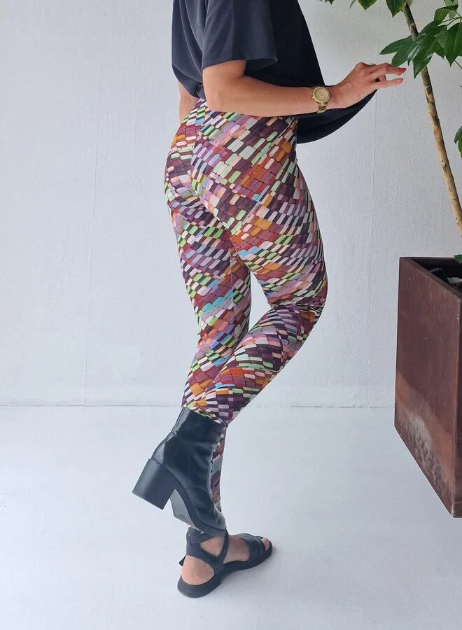 Legging | multiprint viscose | meerdere lengtematen