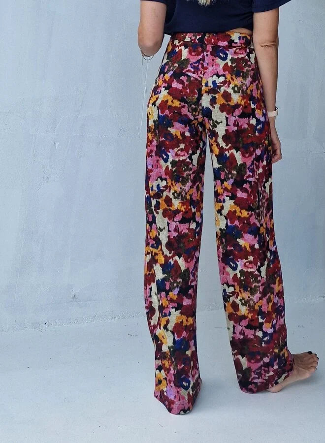 Wide leg flowers in lengte "36 - Madame Liz