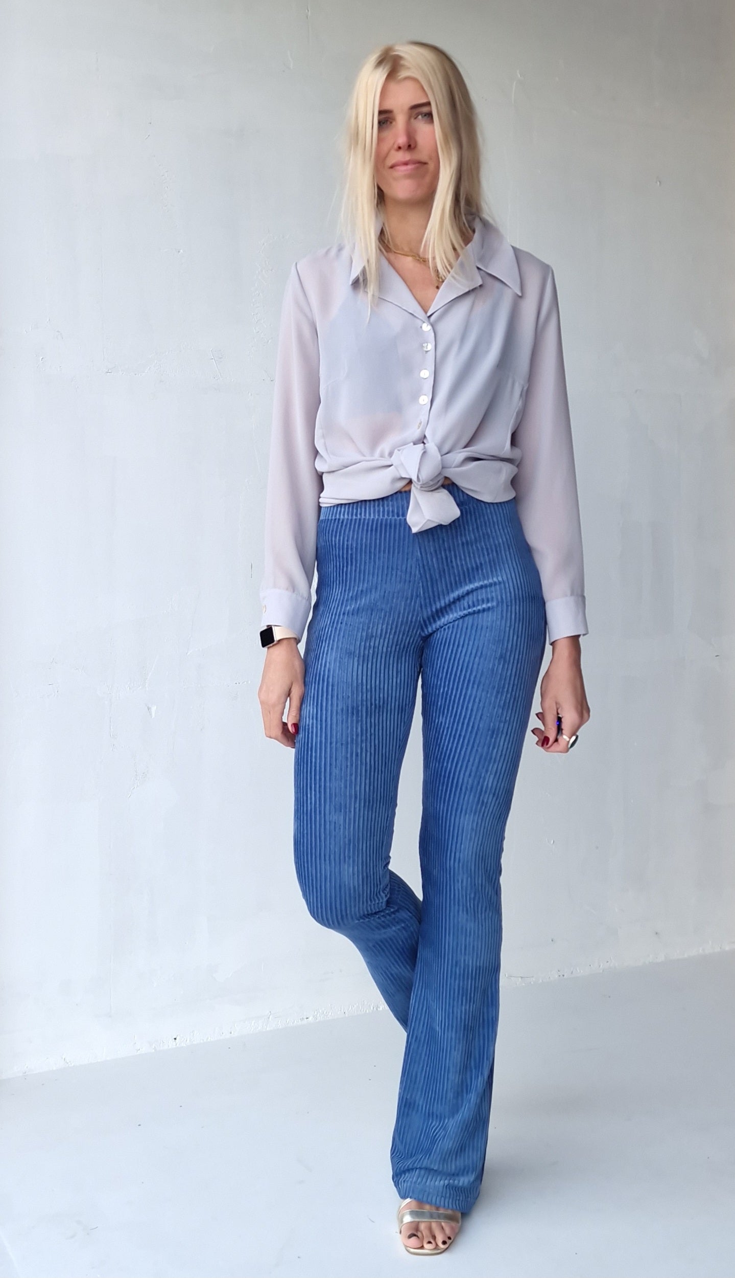 Flared | rib violet | TALL