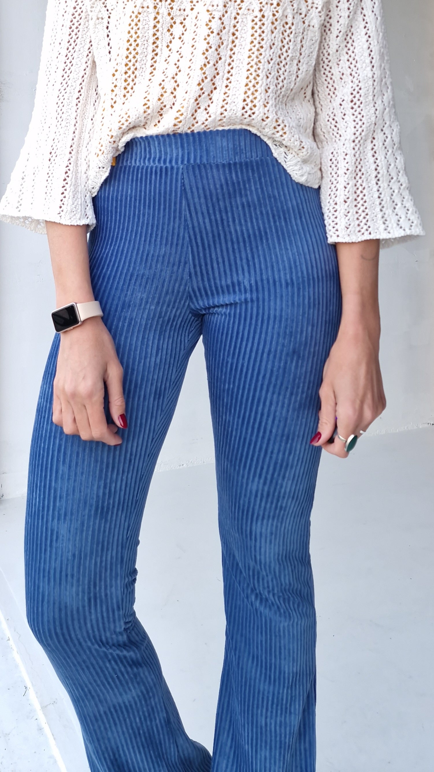 Flared | rib violet | TALL